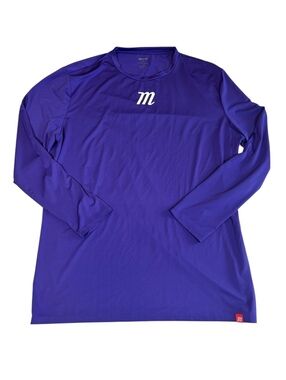 Marucci Men’s XXL Purple Long Sleeve Performance Baseball Training Shirt